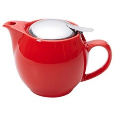 원형 제로재팬 티포트 450ml 곡선 라운드 도자기 티타임 주전자 Scd*W04C52B, 1개