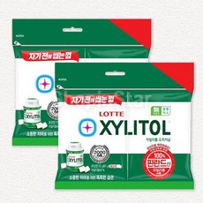 롯데 자일리톨 오리지날 리필 115g 무배 사무실 껌, 8개