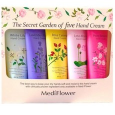 메디플라워 더 시크릿 가든 핸드크림 5종세트, 250g, 25세트
