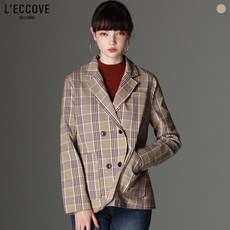 레코브 레코브(LECCOVE) 오리진 더블 체크 자켓 (택가격:128000원)