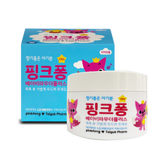 핑크퐁 베이비 파우더 플러스 130g 향기좋은 아기분, 1개