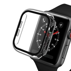 아이엠듀 애플워치 하이브리드 풀커버 케이스, 투명클리어, 44mm