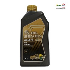 에스오일 7 GOLD 세븐골드 5W40 1L 합성 엔진오일, 1개