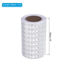 반사판 반사테이프 자전거용 벌집 모양 반사 PVC 야간 방수 테이프 안전 5M 10cm, 1개, 3) White shiny stars