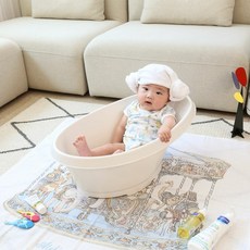 [KT알파쇼핑][올유리빙] 올유 타원 아기욕조 2개, 화이트