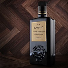 이탈리아 명품 브랜드 로렌조 엑스트라버진 올리브오일 No3 500ml (아몬드향) 올리브유 요리용 파스타 스테이크 해산물 드레싱 치즈 채소 견과류, 1개