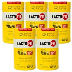 더 강력해진 NEW 락토핏 생유산균 골드5X, 5개, 100g