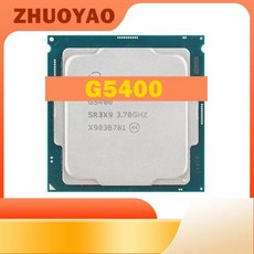 듀얼 코어 쿼드레드 CPU 프로세서 G5400 SR3X9 3.7 GHz 4M 54W LGA 1151, 한개옵션0 - g5400