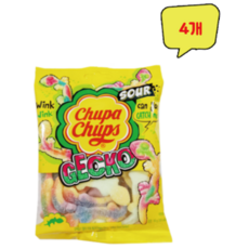 츄파춥스 젤리 사워 게코, 90g, 4개