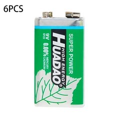 하이 퀄리티 일회용 알카라인 배터리 멀티미터 사이렌 마이크 6-20 6F22 9 V 9 Vr 신제품, 04 6PCS Battery