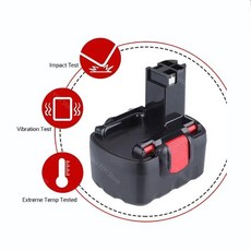 보쉬 14V 4800mAh Ni-MH BAT038 2607335275, 한개옵션1, 03 4800mAh