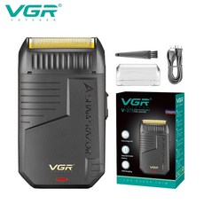 VGR 면도기 전기면도기 충전식 전문가용 수염 트리머 전기식 전기 왕복식 마무리 남성용, with box