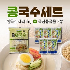 콩국수세트(칠갑 칼국수사리 1kg+칠갑 국산콩국물 5봉), 1개, 2.5kg