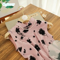 Ogfaour여성 치파오 원피스 치 파오 개량판 복고 트렌드 원피스009, 분., M., 1개
