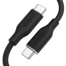 앤커 파워라인3 플로우 USB-C to C 케이블, 미드나잇 블랙, 1개