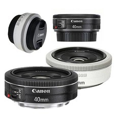 캐논 정품 EF 40mm F2.8 STM 단렌즈 번들렌즈 팬케익렌즈, 화이트