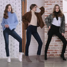 [20F/W 신상품]리더잭 여성 소프트 웜기모 밴딩 데님 3종