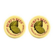 Burt's Bees 모이스처라이징 큐티클 크림 남여공용 건성용 100% 천연 레몬 버터 함유 17g 3개입 핸드 스킨 케어 발렌타인 선물, Two .30 Ounce Pack_Fresh,Lemon