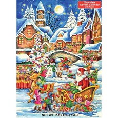 Santa`s Here 초콜릿 어드벤트 캘린더 75g(2.65온스), 75g, 1개