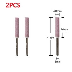 연마기 체인톱 샤프너 버 드릴 조각 그라인딩 도구 전동 공구 액세서리 3mm 생크 4/4.8/5.5mm 2 개, [01] 4.0mm, 2개, 01 4.0mm