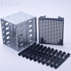하드 디스크 케이지 랙용 SAS SATA 스테인리스 스틸 팬 공간 5.25 ~ 3.5 x 3, 상세내용참조