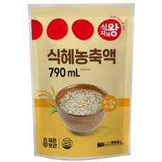 식자재왕 식혜농축액 790ml, 2개