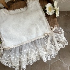 아오스타 레이스 프릴 베스트(겨울) 유아동조끼 퍼조끼 겨울아기옷