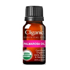 Cliganic 유기농 천연 에센셜 오일 팔마로사 30mL, 단일상품