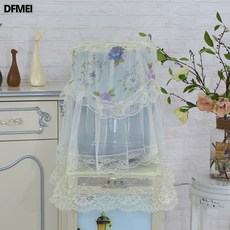 DFMEI 레이스 정수기 세트 투피스 물통 커버 더스트 커버 천 정수기 커버, 2P C1007, 지름 28cm