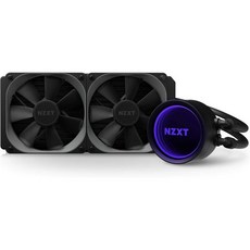NZXT 크라켄 X53 240mm - RL-KRX53-01 - AIO RGB CPU 액체 냉각기 - 회전식 인피니티 미러 디자인 - CAM V4-RGB 커넥터-Aer P 120