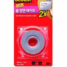 폼 양면테이프 강력 접착테이프 24미리 차량용, 1개