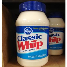 크로거 Kroger Classic Whip Whipped Dressing 클래식 휩 휩핑 드레싱 수입소스 30oz(887ml) 2팩