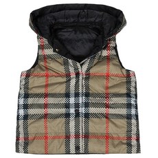 버버리키즈 버버리키즈 체크 후드 양면 패딩 조끼 OAKLEE GILET 8069443 A7168 (성인착용가능)