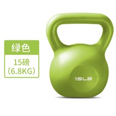 피트니스 여성 남성 가정용 스쿼트 힙업 헬스운동기구 숏 아령 슬림 팔뚝, 15LB （대략 6.8kg ）그린