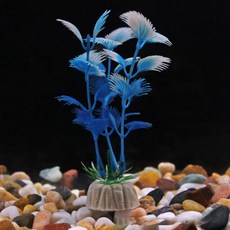 미니 인공 수중 식물 플라스틱 가짜 물 잡초 수족관 어항 해초 조경 장식 10cm, G, 1개