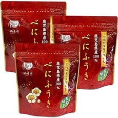 Komaien 일본직구 베니후키 차 가루 녹차 80g / 1봉지 3봉지 세트 코마이엔 가고시마, 3개