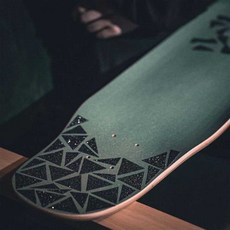 보드 미끄럼 방지 스티커 스케이트 보드 장식 보호 사포, 스팽글 그린(불규칙한 삼각형 50개)