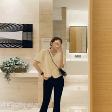 여름휴가 펜션룩 여성 반팔 시원한 소재 크롭 자켓 노카라 자켓 20대30대 데이트 나들이룩