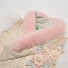 베베미소 예닮 털배자(조끼Vest 금색)-CA1905