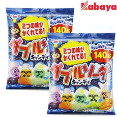 카바야 더블 소다향 캔디, 140g, 2개