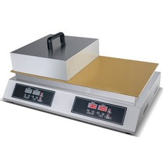 업소용 카페 와플기계 크로플메이커 전기 수플레 용 도라야끼 쿠키 순수 구리 디지털 스낵, 하얀, 일본