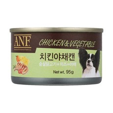 [24개1박스]anf 캔(독) 95g 치킨야채 강아지캔, 24개 - anf강아지캔