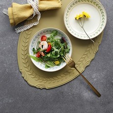 시라쿠스 올드 아이보리 정품 로렐 테이블웨어 찬기 대 16cm, 그린로렐, 1개