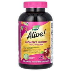Nature's Way Alive! 여성용 구미젤리 컴플리트 종합비타민 혼합 베리, 60 개, 1개