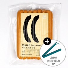 이케아 비스트로 핫도그 소시지 600g 후랑크소시지 + 이케아 봉지클립(대) 1P 아이스박스 발송, 1개