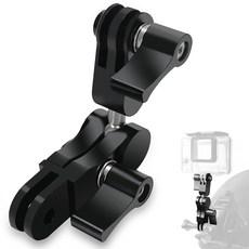 볼 조인트 마운트 알루미늄 합금 360도 회전 암 렌치가있는 스포츠 카메라 마운트 GoPro Hero 11 10 9 8 7 6 5 Sjcam 카메라 마운트와 호환 가능, 1개