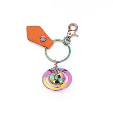23SS VIVIENNE WESTWOOD 비비안 웨스트우드 여성 사피아노 3D 이리데센트 키링 오렌지 82030079 OM0009