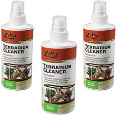 (3 Pack) Zilla Reptile Terrarium Cleaner 8-Ounce Each (3팩) Zilla 파충류 테라리움 클리너 각 8온스, 3개, 226g