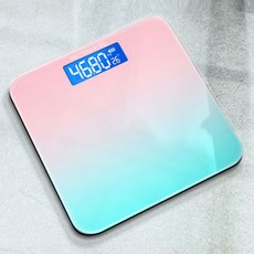 강화유리 디저털 체중계 LCD 전자 저울 몸무게 측정 가정용, 그라데이션 체중계, 1개