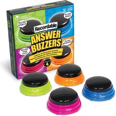Learning Resources (Learning Resources) 빨리 푸시 버튼 안서부자 녹음 가능 직경 약 9cm 4개들이 정규품 LER3769